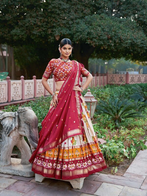 Royal Galgoto Patola Tusser Silk Lehenga Set
