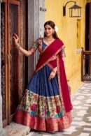 Heritage Panihari Tusser Silk Lehenga Choli Set