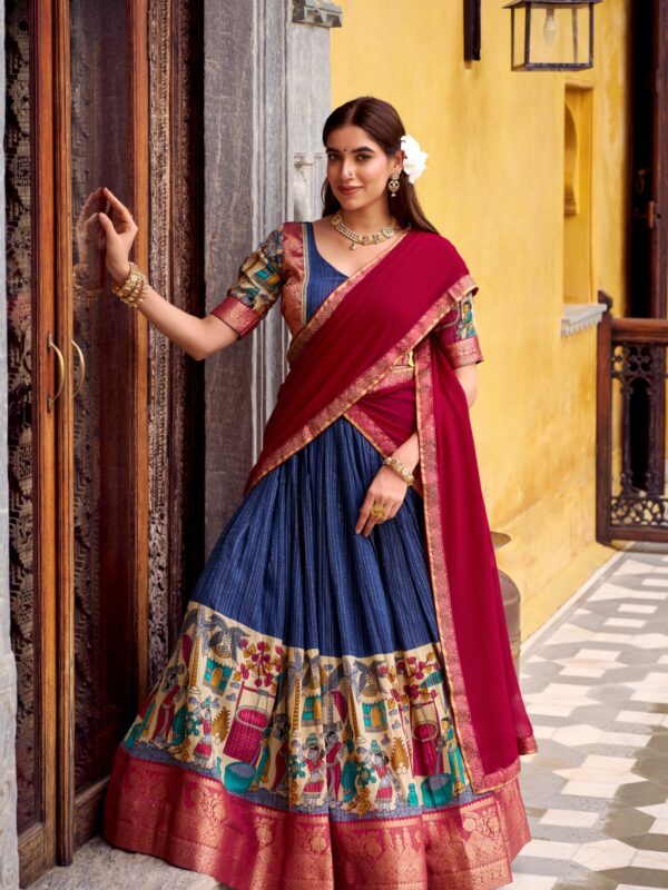 Heritage Panihari Tusser Silk Lehenga Choli Set